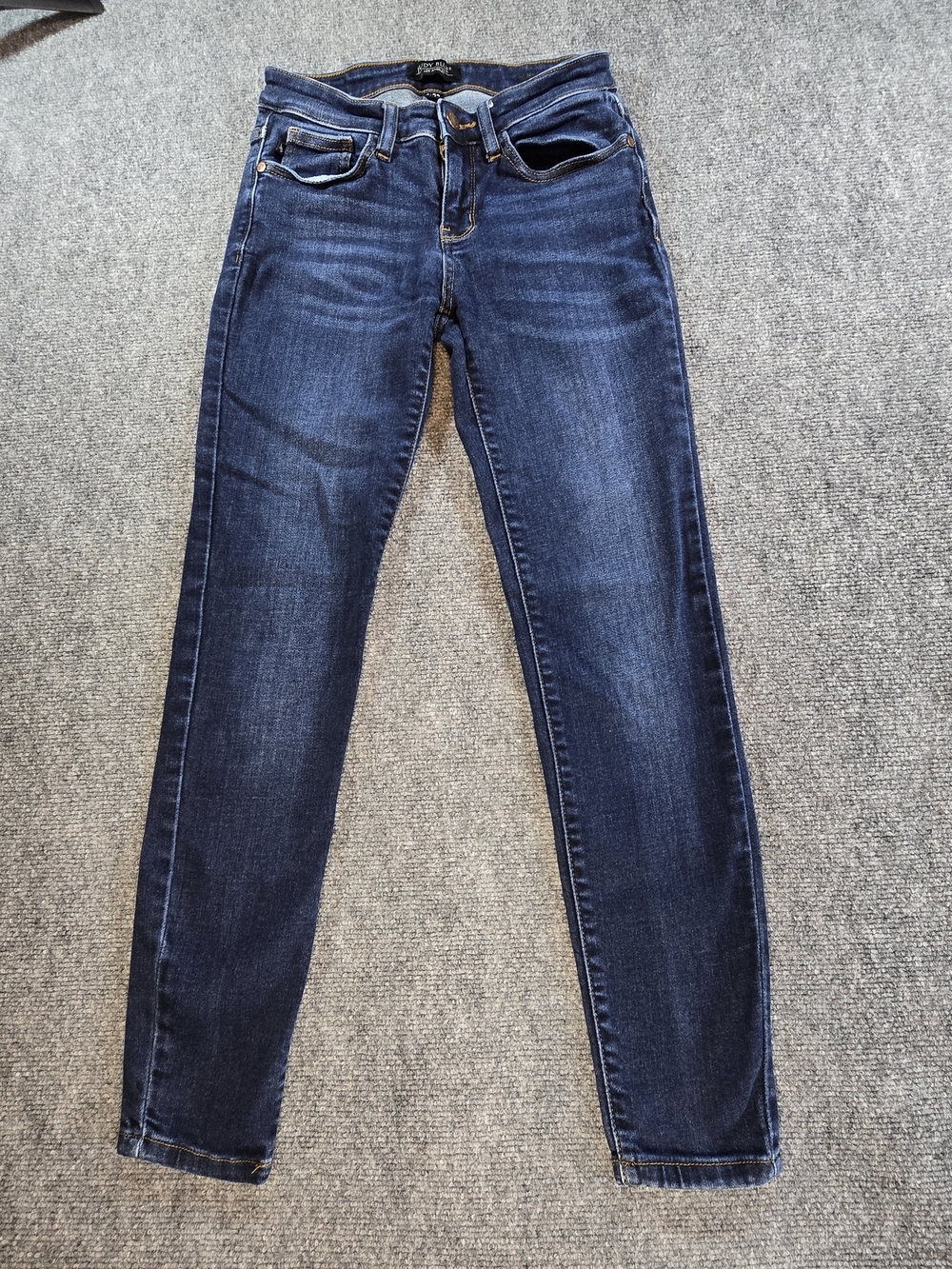 Judy Blue Skinny Jeans Womens 27 Dark Wash Stretch Denim Mid Rise